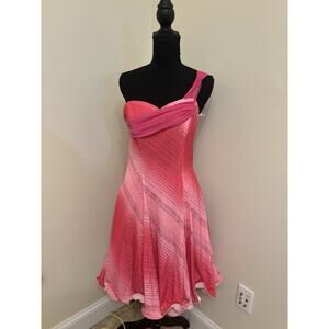 Rivars Pink Sparkly Y2K Mini Formal Dress Size Medium